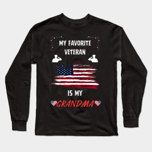 veteran grandma Long Sleeve T-Shirt